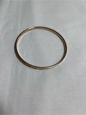 Monet Gold-Tone Thin Textured Bangle Bracelet